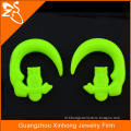 TP02526 acrylic owl piercing ear spiral plug , Uv acrylic body piercing jewelry